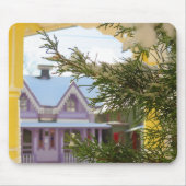 Schnee, Evergreen und Hütten - Martha's Vineyard Mousepad (Vorne)