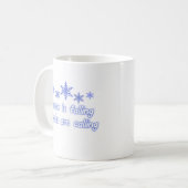 Schnee fallende Bücher Kaffeetasse (Vorderseite Links)