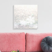 Schnee fällt auf den Boden Leinwanddruck (Insitu (Wohnzimmer))