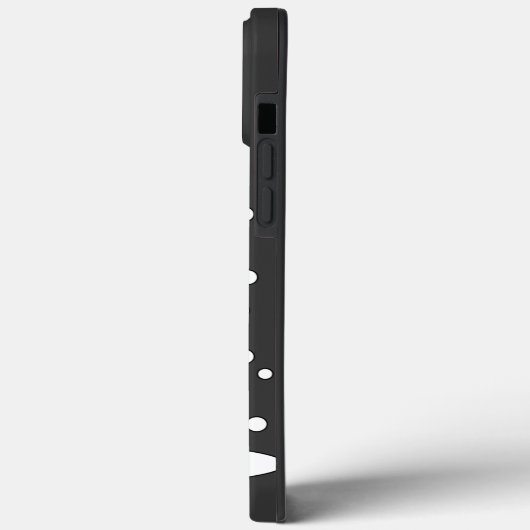 Schnee fällt auf Kardinal, Schneemann und Pine Tre Case-Mate iPhone Hülle (Rückseite / Links)