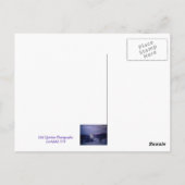 Schnee fällt auf Manchester Postkarte (Rückseite)