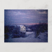 Schnee fällt auf Manchester Postkarte (Vorderseite)