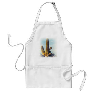 Schnee fällt auf Saguaro Schürze