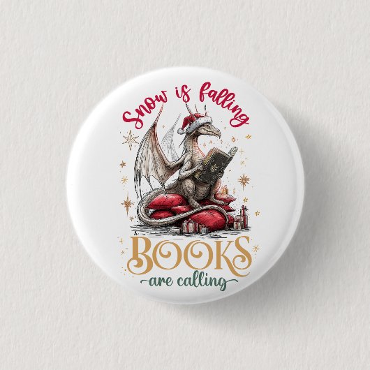 Schnee fällt, Bücher rufen Button (Vorderseite)