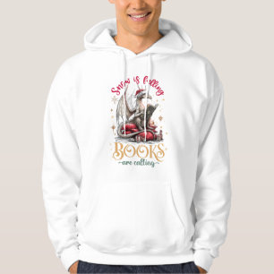 Schnee fällt, Bücher rufen Hoodie