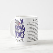 Schnee-Familien-Wappen Tasse (Vorderseite Links)
