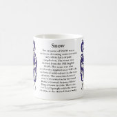 Schnee-Familien-Wappen Tasse (Mittel)