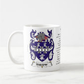 Schnee-Familien-Wappen Tasse (Links)