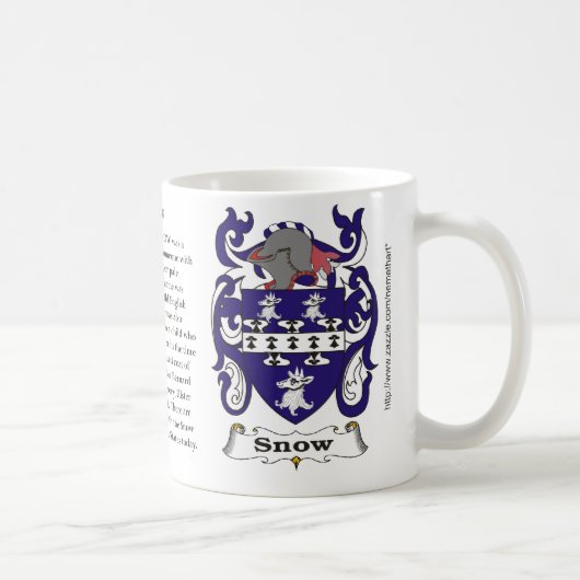 Schnee-Familien-Wappen Tasse (Rechts)