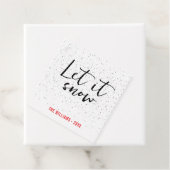 Schnee + Familienname + Ein Foto Geschenkanhänger (Beispiel)