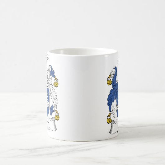 Schnee-Familienwappen Kaffeetasse (Mittel)