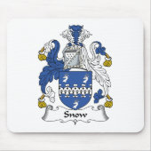 Schnee-Familienwappen Mousepad (Vorne)