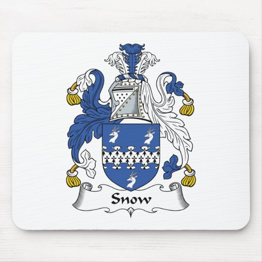 Schnee-Familienwappen Mousepad (Vorne)
