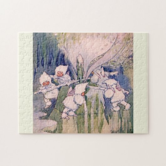 Schnee Feen machen Schnee Puzzle (Horizontal)