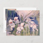 Schnee-Feen Schnee machen Postkarte (Vorne/Hinten)