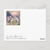 Schnee-Feen Schnee machen Postkarte (Rückseite)