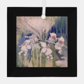 Schnee-Feien machen Schnee Ornament Aus Glas (Rückseite)