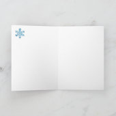 Schnee Feiertagskarte (Innenseite)