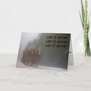 SCHNEE FEIERTAGSKARTE