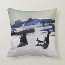 Schnee-Felder durch ein amerikanisches