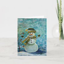 Schnee Fertig für Weihnachts Schneemann Malerei