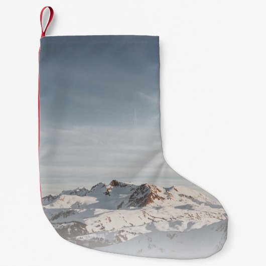 SCHNEE FEUERT AM TAG KLEINER WEIHNACHTSSTRUMPF (Vorderseite)