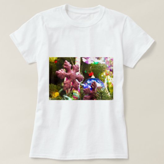 Schnee-Flitter T-Shirt (Design vorne)