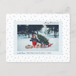 Schnee Foto Holiday Postkarte