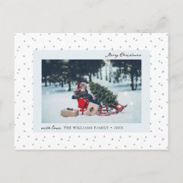 Schnee Foto Holiday Postkarte