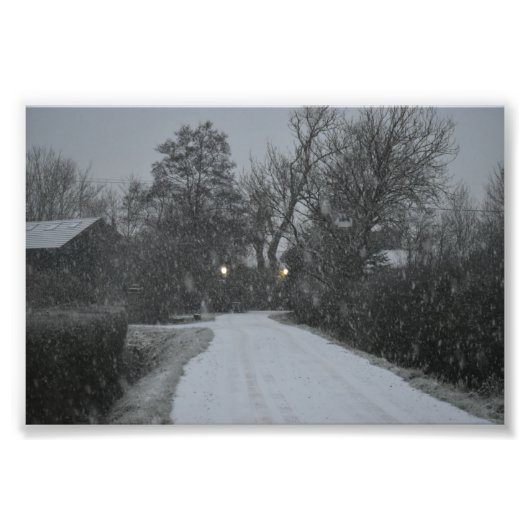 Schnee Fotodruck (Vorne)