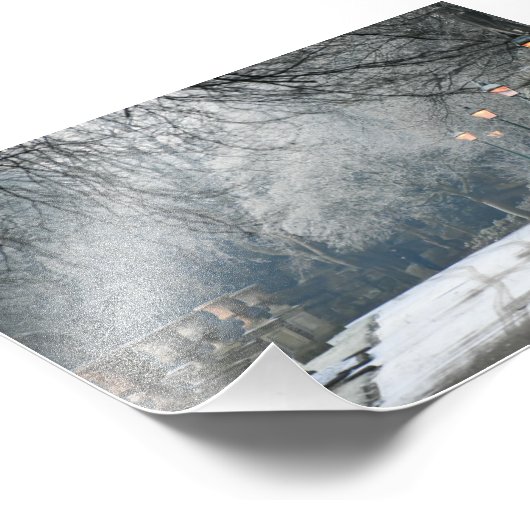 Schnee Fotodruck (Ecke)