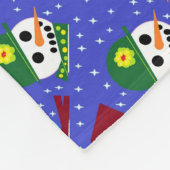 SCHNEE FRAU SCHNEE MANN SCHNEE MENSCHEN FLEECE BLA (Ecke)