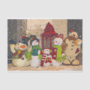 SCHNEE-FREUNDE SEIDENPAPIER