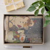 SCHNEE-FREUNDE SEIDENPAPIER (Geschenk)