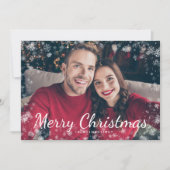 Schnee frohe Weihnachts-Collage Urlaub (Vorderseite)