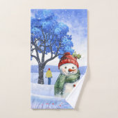 SCHNEE FUN AN EINEM WINTERTAG BADHANDTUCH SET (Handtuch)
