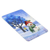 SCHNEE FUN AN EINEM WINTERTAG MAGNET (Rechte Seite)