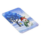 SCHNEE FUN AN EINEM WINTERTAG MAGNET (Rechte Seite)