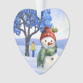 SCHNEE FUN AN EINEM WINTERTAG ORNAMENT (Vorderseite)