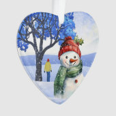 SCHNEE FUN AN EINEM WINTERTAG ORNAMENT (Vorderseite)