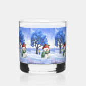 SCHNEE FUN AN EINEM WINTERTAG WHISKYGLAS (Rückseite)