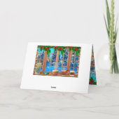 Schnee für Weihnachtskarten Feiertagskarte (Rückseite)