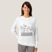 Schnee-Gans-Vogel-T-Shirt T-Shirt (Vorne ganz)