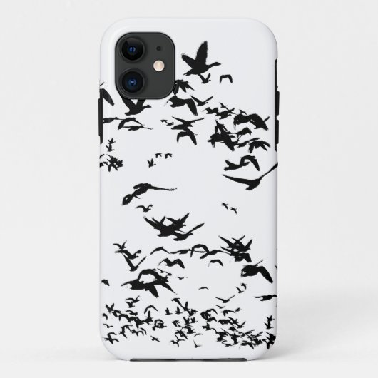 Schnee-Gans-Vogel-Tier-Tier-Fliegen Case-Mate iPhone Hülle (Rückseite)
