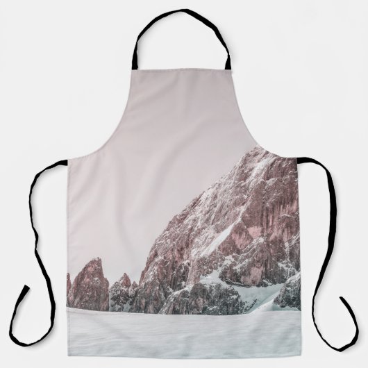 SCHNEE GEDECKTER BERG SCHÜRZE (Vorderseite)