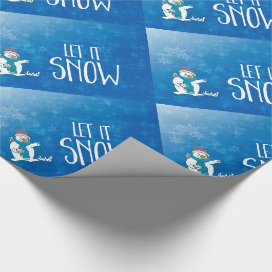 Schnee Geschenkpapier (Ecke)