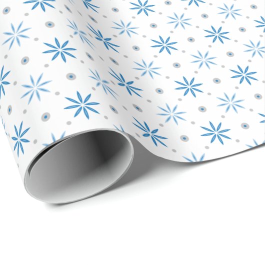 Schnee Geschenkpapier (Rolleneckpunkt)