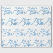 Schnee Geschenkpapier (Flach)