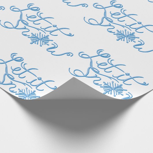 Schnee Geschenkpapier (Ecke)
