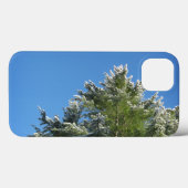 Schnee-gespitzte Kiefer auf blauem Himmel Case-Mate iPhone Hülle (Rückseite (Horizontal))